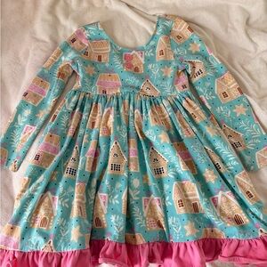 Eleanor Rose gingerbread house dress size 8